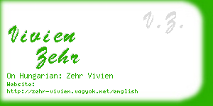 vivien zehr business card